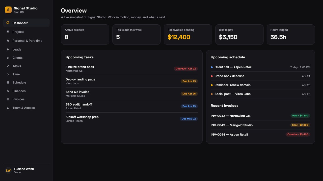 Signal Studio CRM preview